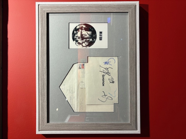 Mother Love Bone fan-club Christmas card and original envelope
