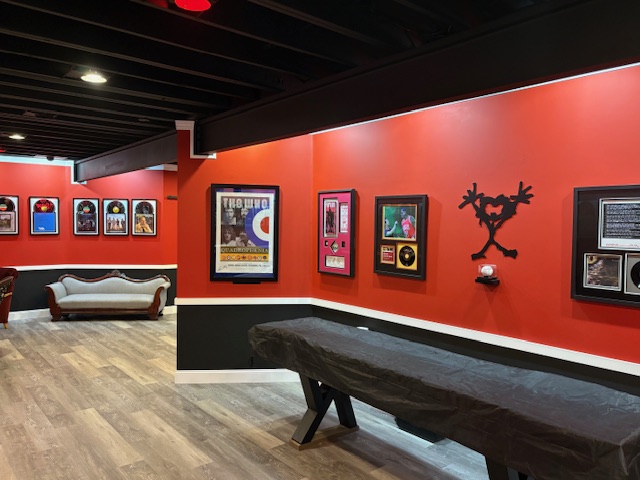 Collection room wall